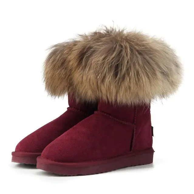 MBR Force Fox Fur Snow Boots